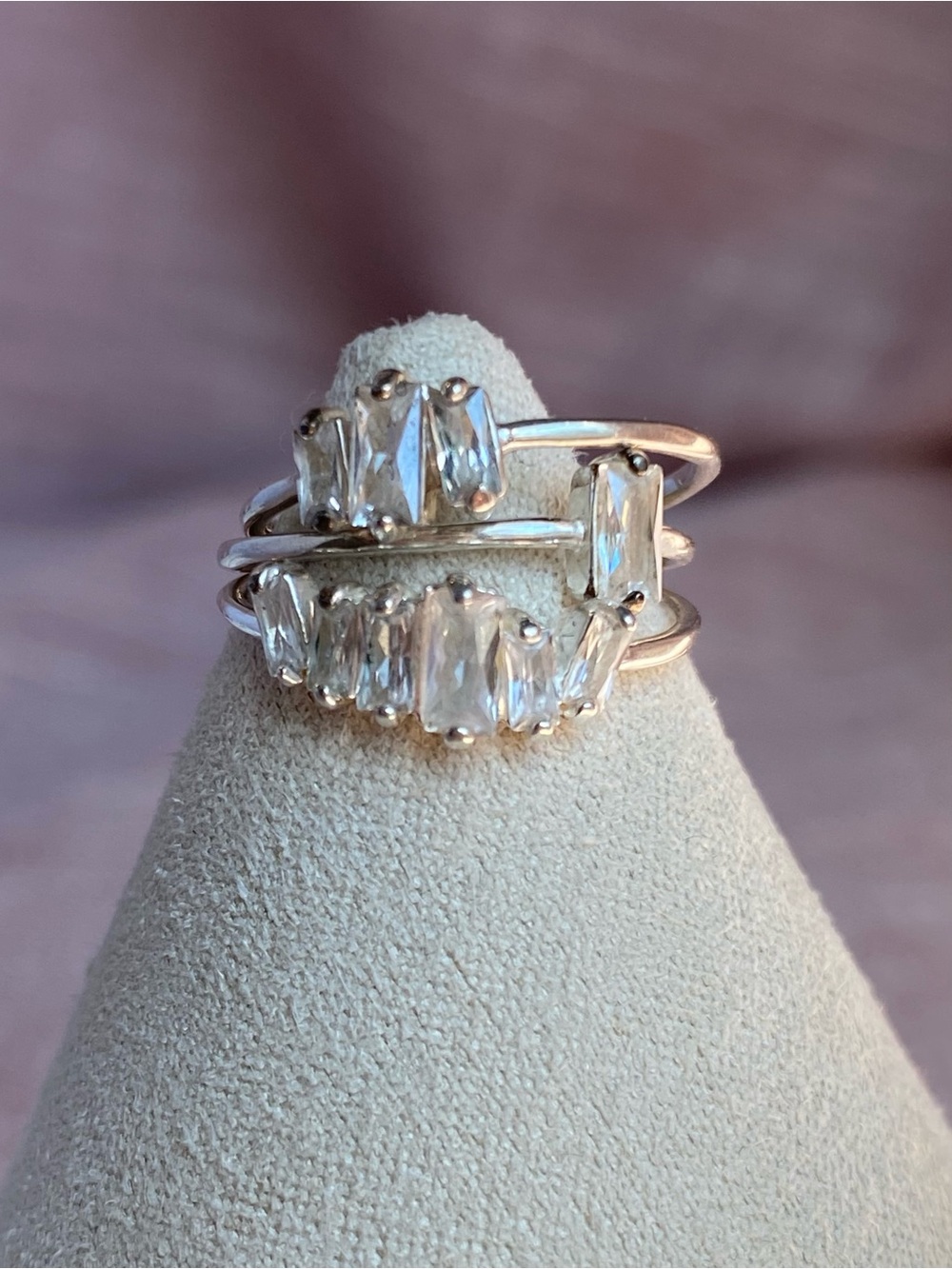 Gorjana Crystal Stacking Ring Set